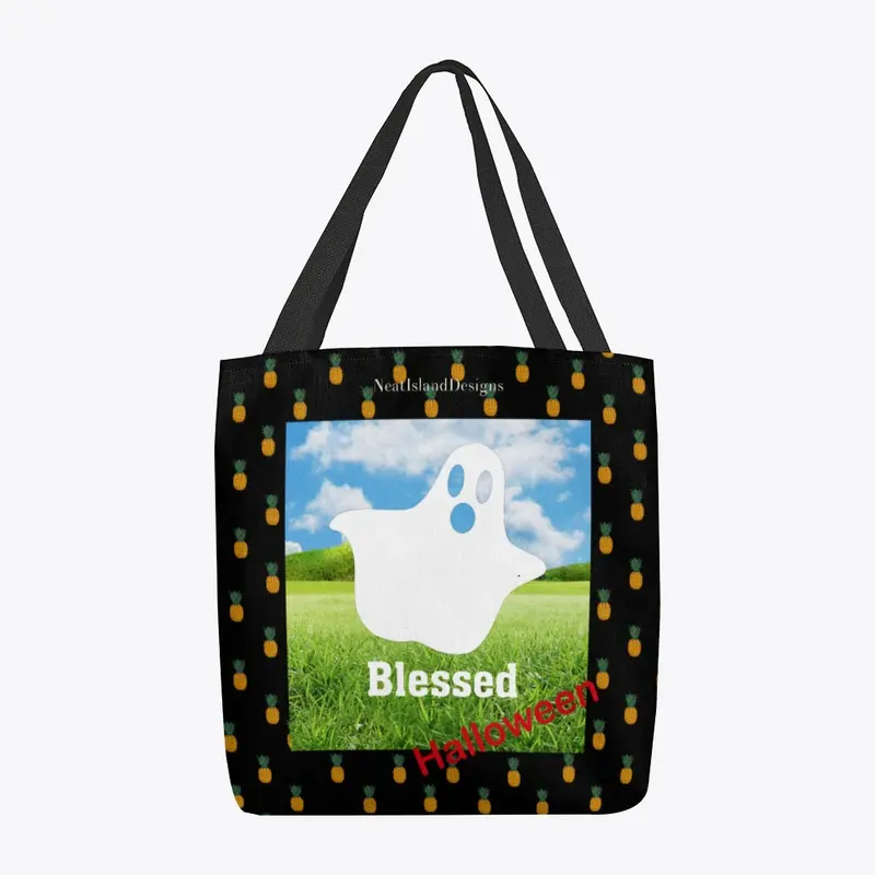 Blessed Halloween Ghost Tote