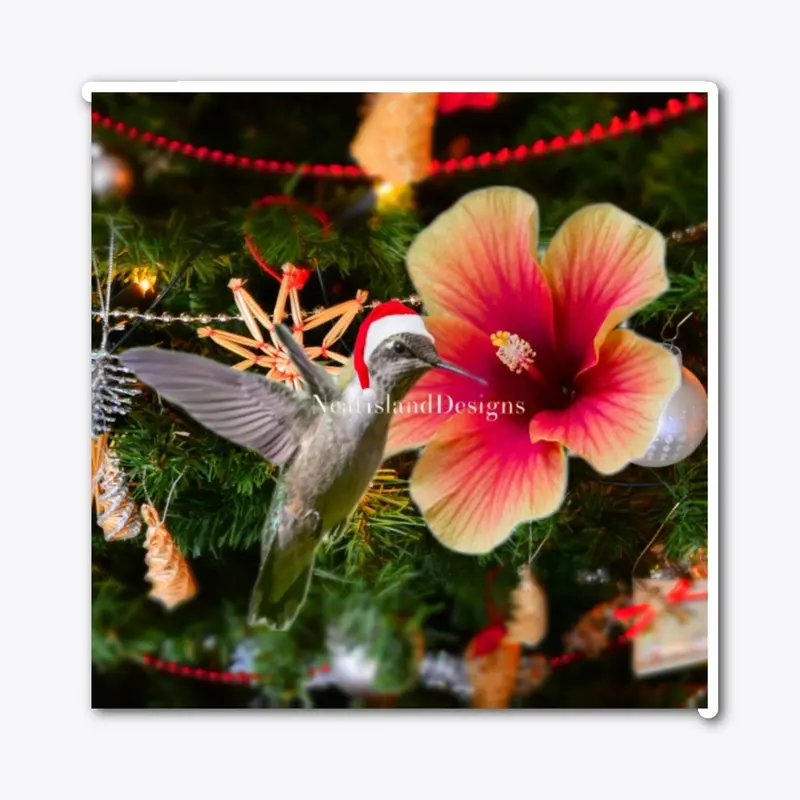 Sticker Christmas Tree Bird 1